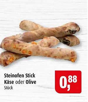 Steinofen Stick Käse oder Olive
