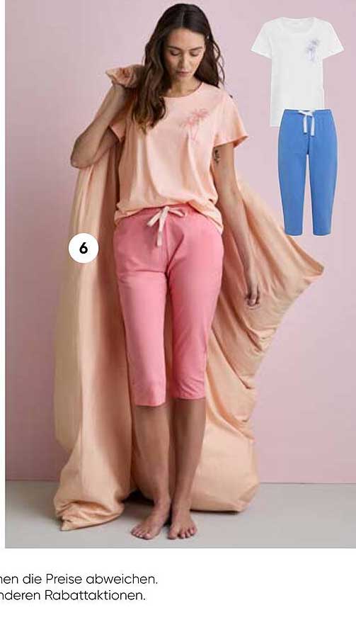 T-Shirt und Caprihose