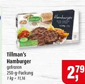 Tillman’s Hamburger gefroren 250-g-Packung