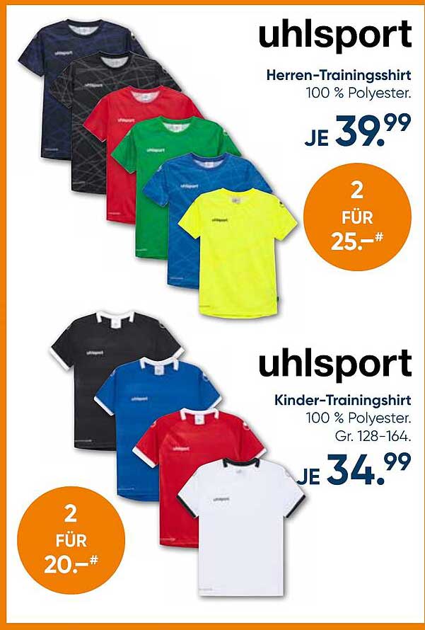 uhlsport Herren-Trainingsshirt 100 % Polyester.