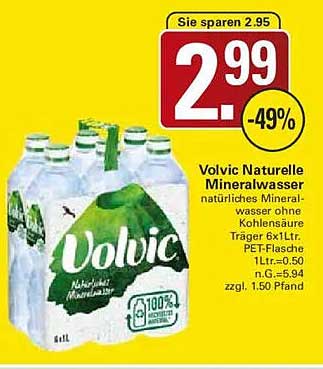 Volvic Naturelle Mineralwasser