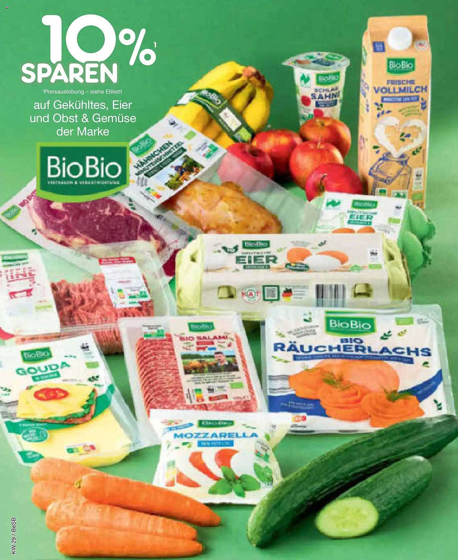 10% SPAREN auf Gekühltes, Eier und Obst & Gemüse der Marke BioBio