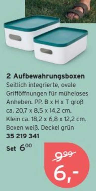 2 Aufbewahrungsboxen