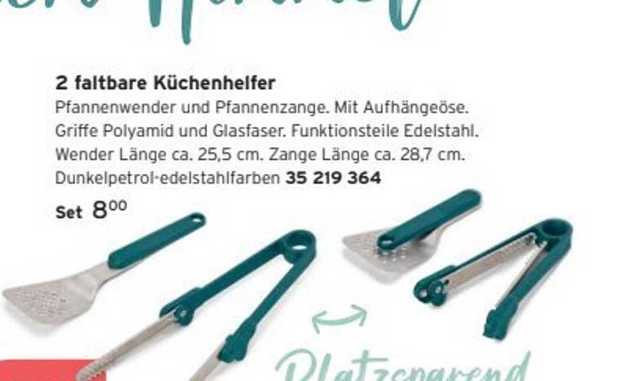 2 faltbare Küchenhelfer