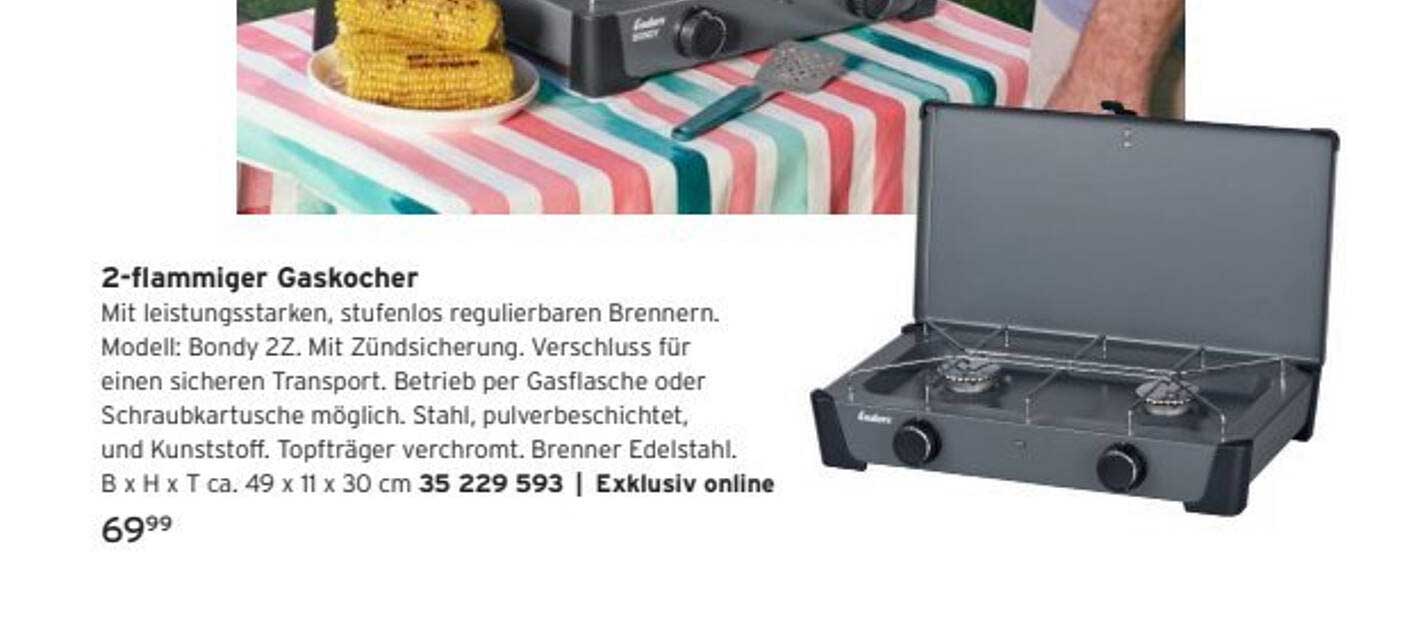 2-flammiger Gaskocher