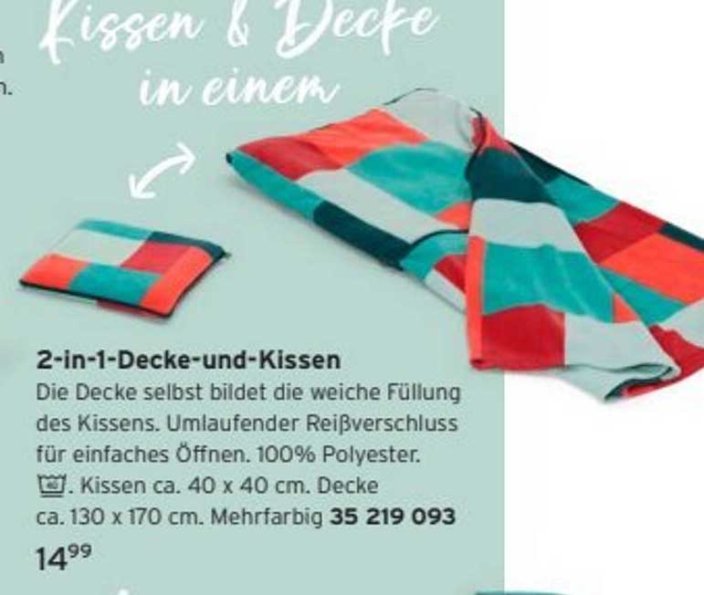 2-in-1-Decke-und-Kissen