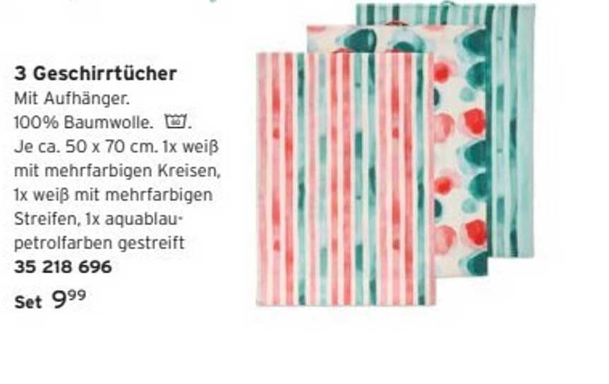 3 Geschirrtücher
