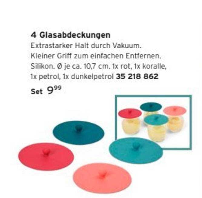 4 Glasabdeckungen