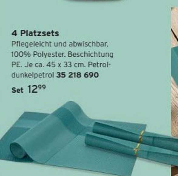 4 Platzsets
