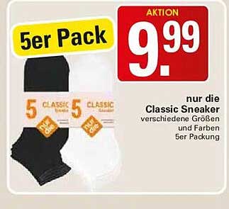 5er Pack Classic Sneaker nur die verschiedenen Größen und Farben 5er Packung