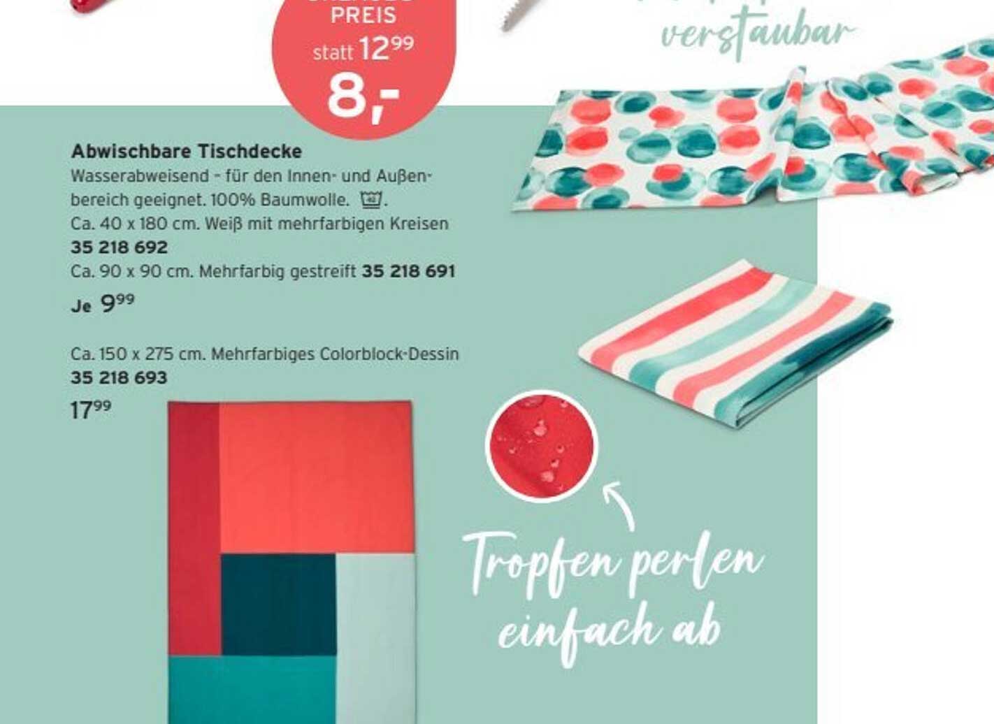 Abwischbare Tischdecke