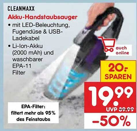 Akku-Handstaubsauger