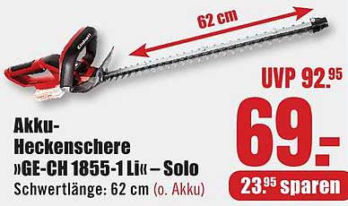 Akku-Heckenschere »GE-CH 1855-1 Li« -Solo