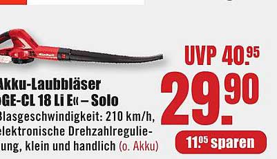 Akku-Laubbläser GE-CL 18 Li E - Solo