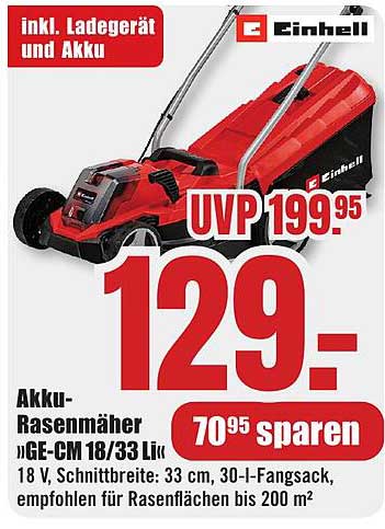 Akku-Rasenmäher »GE-CM 18/33 Li«