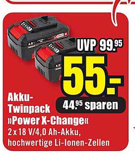 Akku-Twinnpack „Power X-Change“