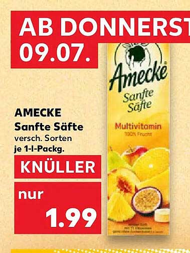 AMECKE Sanfte Säfte versch. Sorten je 1-I-Pack.