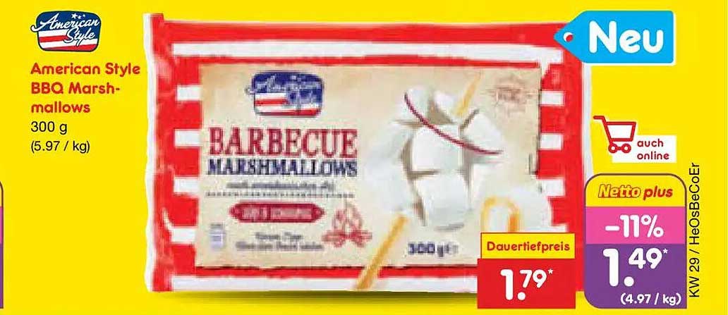 American Style BBQ Marsh-mallows 300 g
