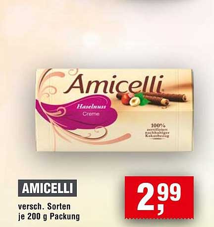 AMICELLI versch. Sorten je 200 g Packung