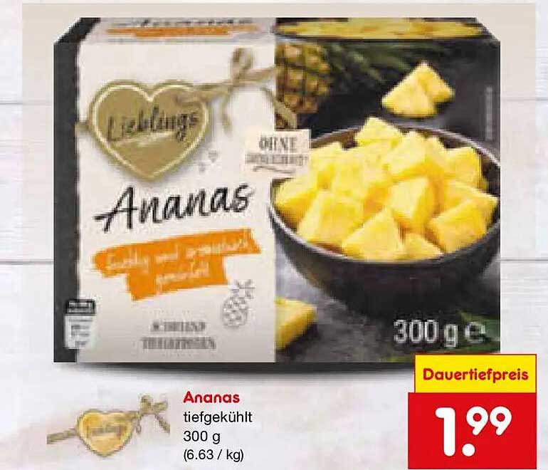 Ananas tiefgekühlt 300 g