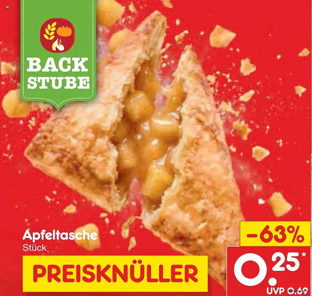 Apfeltasche Stück