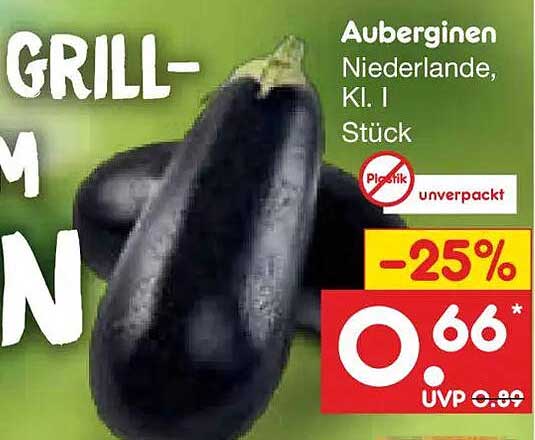 Auberginen Niederlande, Kl. I Stück
