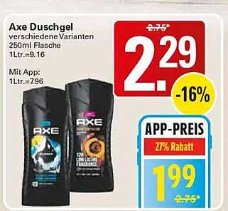 Axe Duschgel verschiedene Varianten 250ml Flasche
