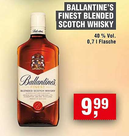 BALLANTINE'S FINEST BLENDED SCOTCH WHISKY