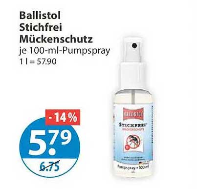 Ballistol Stichfrei Mückenschutz je 100-ml-Pumpspray