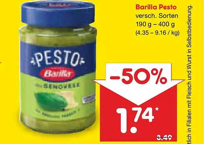 Barilla Pesto versch. Sorten