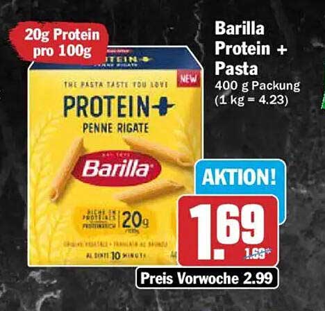 Barilla Protein + Pasta 400 g Packung (1 kg = 4.23)