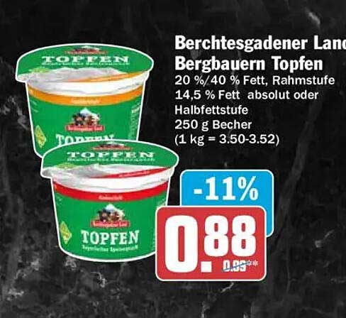 Berchtesgadener Land Bergbauern Topfen