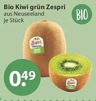Bio Kiwi grün Zespri aus Neuseeland je Stück