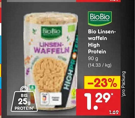 Bio Linsenwaffeln High Protein