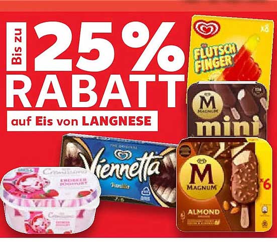 Bis zu 25% RABATT auf Eis von LANGNESE