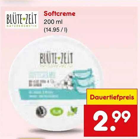 BLÜTE-ZEIT Naturkosmetik Softcreme 200 ml