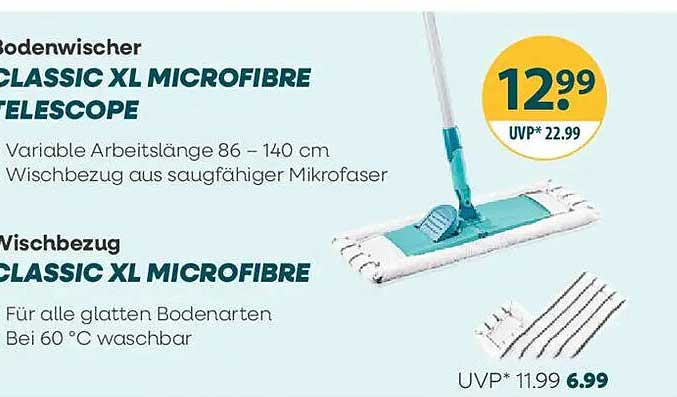 Bodenwischer CLASSIC XL MICROFIBRE TELESCOPE