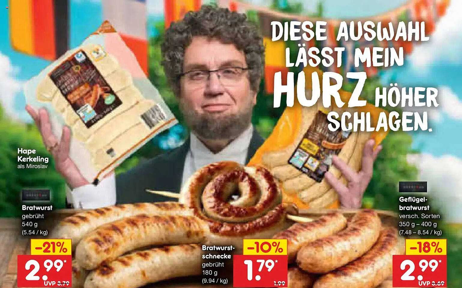Bratwurst gebrüht 540 g