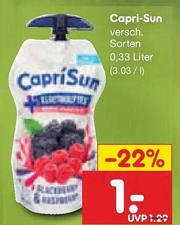 Capri-Sun versch. Sorten 0,33 Liter (3.03 / l)