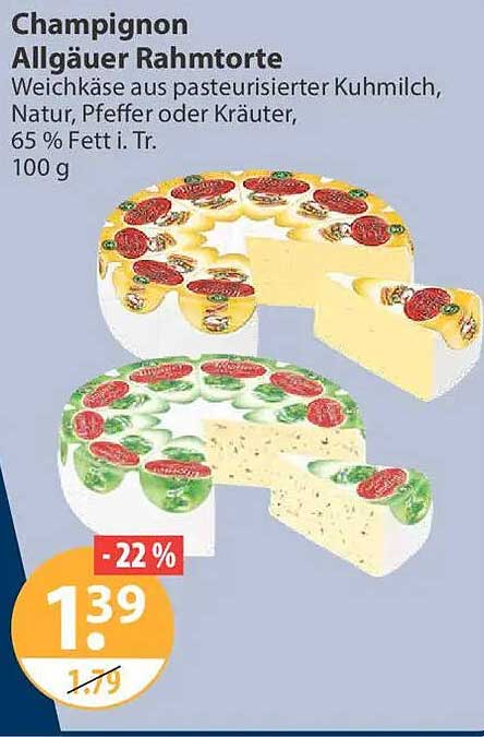 Champignon Allgäuer Rahmtorte