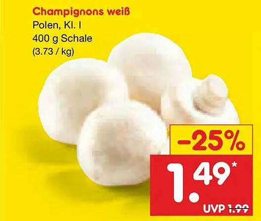 Champignons weiß