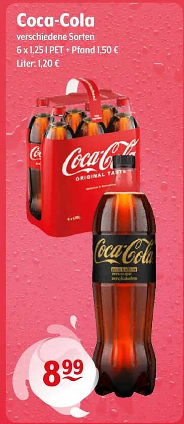 Coca-Cola verschiedene Sorten