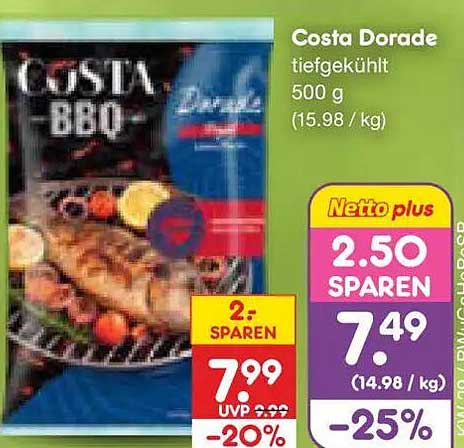 Costa Dorade tiefgekühlt 500 g