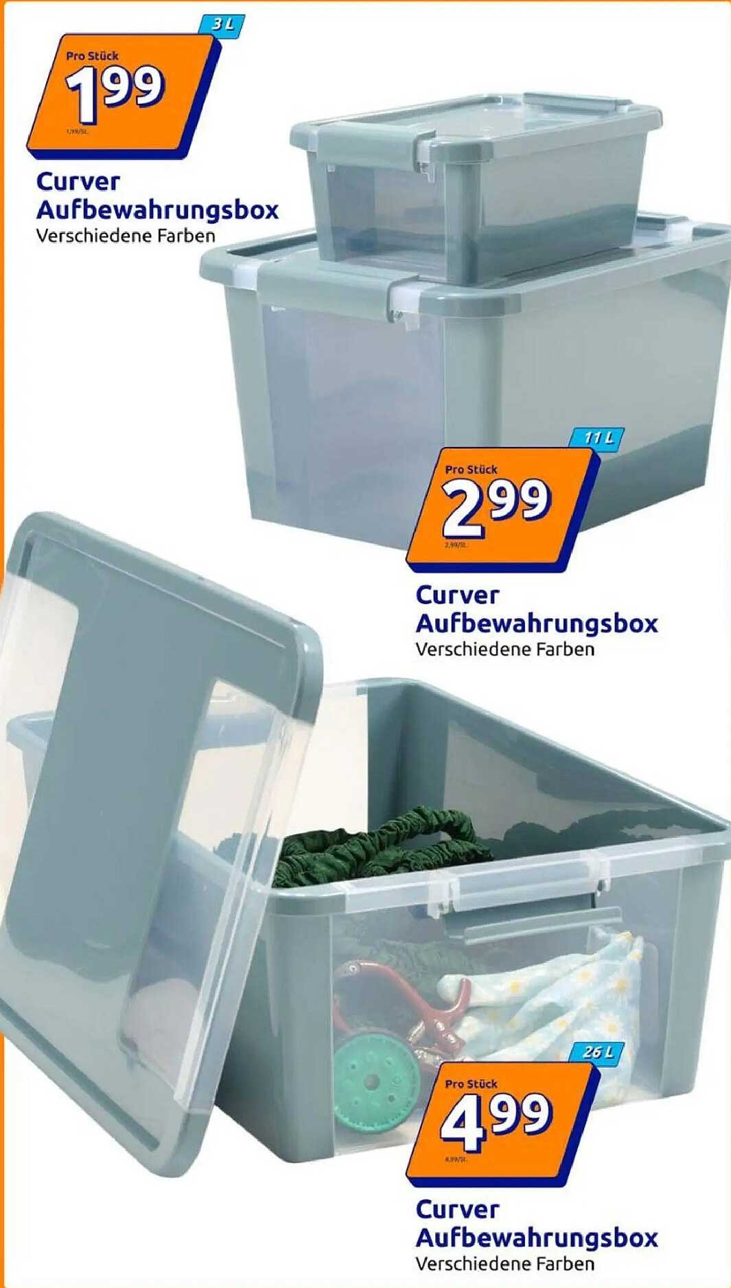Curver Aufbewahrungsbox Verschiedene Farben