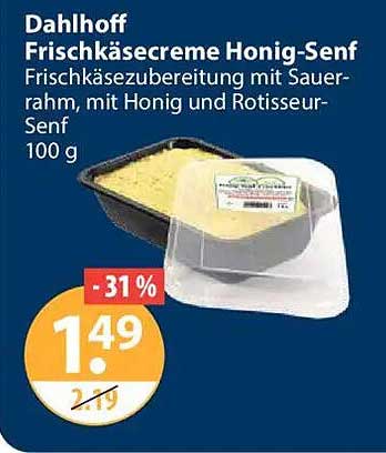 Dahlhoff Frischkäsecreme Honig-Senf