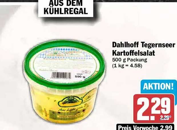 Dahlhoff Tegernseer Kartoffelsalat 500 g Packung (1 kg = 4.58)