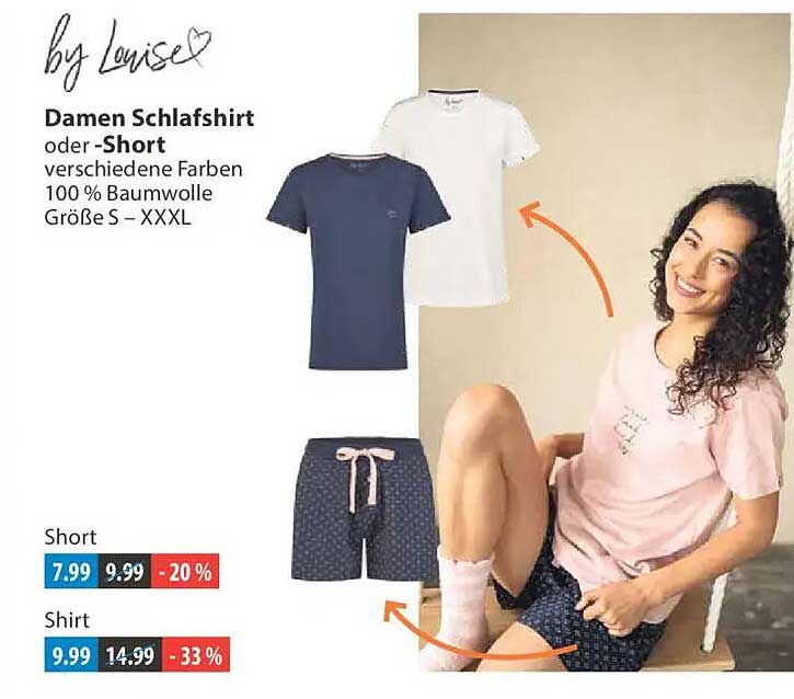 Damen Schlafshirt oder -Short