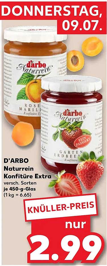 D'ARBO Naturrein Konfitüre Extra
