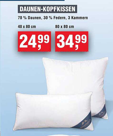 DAUNEN-KOPFKISSEN