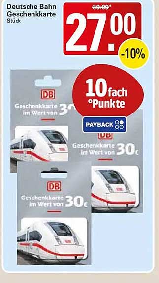 Deutsche Bahn Geschenkkarte Stück